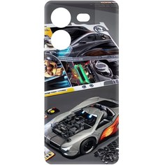 Чехол-накладка Krutoff Soft Case Постер для TECNO Pova 5 Pro черный