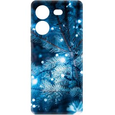 Чехол-накладка Krutoff Soft Case Гирлянда для TECNO Pova 5 Pro черный