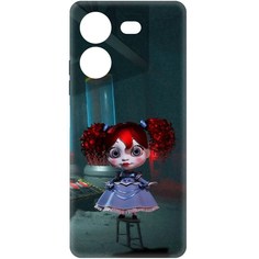 Чехол-накладка Krutoff Soft Case Хаги Ваги - Кукла Поппи для TECNO Pova 5 Pro черный