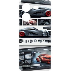 Чехол-накладка Krutoff Soft Case Гаражный постер для TECNO Pova 5 Pro черный