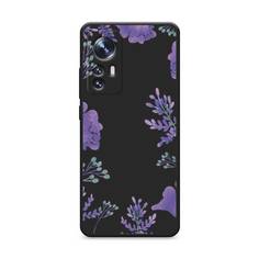 Чехол Awog на Xiaomi 12S "Сиреневая цветочная рамка"