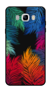 Чехол Awog на Samsung Galaxy J7 2016 / Самсунг J7 2016 "Рамка из перьев"