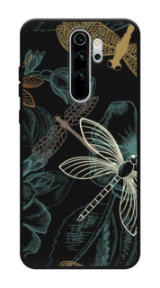 Чехол Awog на Xiaomi Redmi Note 8 Pro "Тени стрекоз"