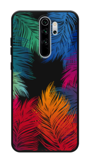 Чехол Awog на Xiaomi Redmi Note 8 Pro "Рамка из перьев"