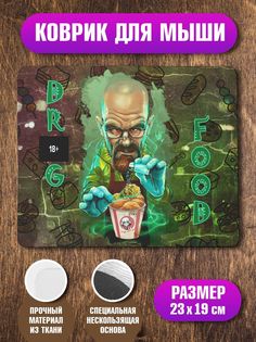 Коврик для мыши Drag food No Brand