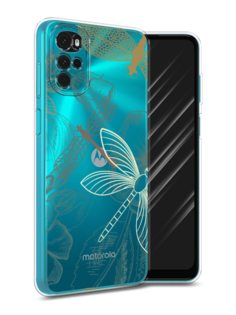 Чехол Awog на Motorola Moto G22 "Тени стрекоз"