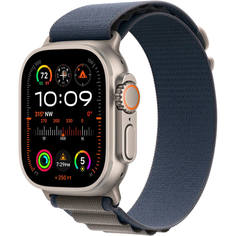 Смарт-часы Apple Watch Ultra 2 49 мм Titanium, S текстильный ремешок синий Alpine