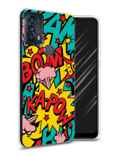 Чехол Awog на TCL 20B "Постер pop art"