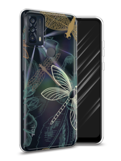 Чехол Awog на TCL 20B "Тени стрекоз"