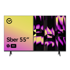Телевизор Sber SDX-55U4126, 55"(139 см), UHD 4K