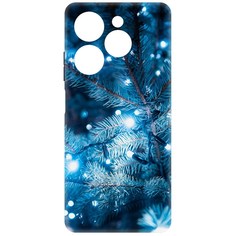 Чехол-накладка Krutoff Soft Case Гирлянда для INFINIX Hot 40i черный