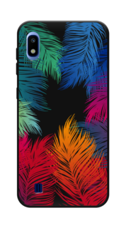 Чехол Awog на Samsung Galaxy A10 "Рамка из перьев"
