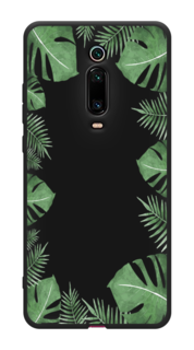 Чехол Awog на Xiaomi Mi 9T/9T Pro/Redmi K20/K20 Pro "Листья папоротника рамка"
