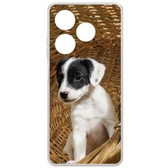 Чехол-накладка Case Щенок в корзине для ITEL P55 Krutoff