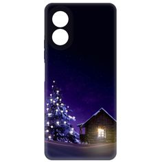 Чехол-накладка Krutoff Зимний домик для Oppo A18