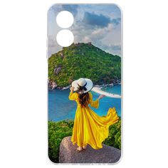 Чехол-накладка Krutoff Платье летнее женское для Oppo A18