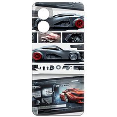 Чехол-накладка Krutoff Гаражный постер для Oppo A18