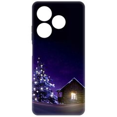 Чехол-накладка Krutoff Зимний домик для INFINIX Smart 8 Plus