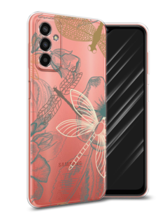 Чехол Awog на Samsung Galaxy M13 / Самсунг M13 "Тени стрекоз"