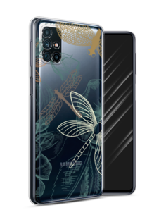 Чехол Awog на Samsung Galaxy M31s / Самсунг M31s "Тени стрекоз"