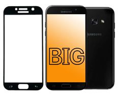 Защитное стекло для Galaxy Samsung A5 2017 с черной рамкой BIG