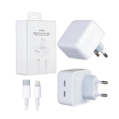 Сетевое зарядное устройство с двумя портами Type-C 35w , Блок питания USB-C+C для Apple ISA