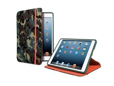 Чехол-книжка для iPad mini, iPad mini Retina, iPad mini 3 (нейлон, подставка, розовый/каму No Brand