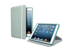 Чехол-книжка для iPad mini, iPad mini Retina, iPad mini 3 (отделка 3D, подставка, бирюзовы No Brand