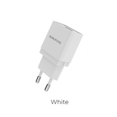 Сетевое зарядное устройство Borofone BA19A micro usb - usb 1xUSB 1 А белый