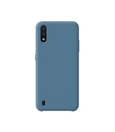 Чехол накладка Deppa Liquid Silicone для Samsung Galaxy A01 A015 Blue (арт. 87434)