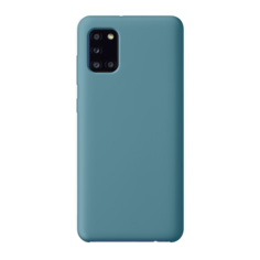 Чехол накладка Deppa Liquid Silicone для Samsung Galaxy A31 A315 Синяя (арт. 87676)