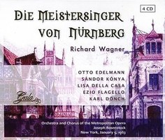WAGNER, R. - Die Meistersinger Von Nurnberg (1963) Edelmann / Konya / Della Casa / Flagell Gala