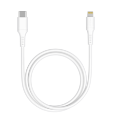 Дата-кабель USB-C - Lightning, MFI, 60W, 1.2м, белый, крафт, Deppa
