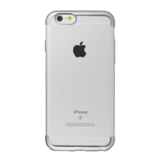 Чехол для смартфона Apple iPhone 6/6S, серебристый, Electroplating clear, Deppa