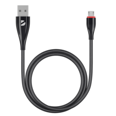 Дата-кабель Ceramic USB - micro USB Deppa, 1м, черный, крафт