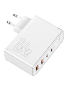 Сетевое зарядное устройство Baseus CCGAN2P-L02 2xUSB, 2xUSB Type-C 5 А белый