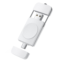 Зарядное беспроводное устройство Type-C + USB для Samsung Galaxy Watch - белое Grand Price
