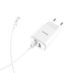 Сетевое зарядное устройство Hoco C62A (2A, 2 порта + кабель MicroUSB), белый No Brand