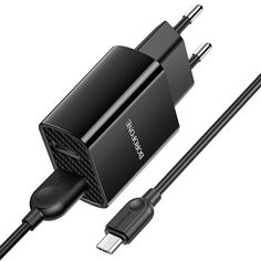 Сетевое зарядное устройство Borofone BA53A Powerway (2USB, 5V, 2.1A), кабель microUSB No Brand