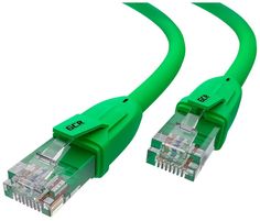 Патч-корд GCR прямой 20.0 m, UTP кат 5e, ethernet high speed, RJ45, T568B, зеленый