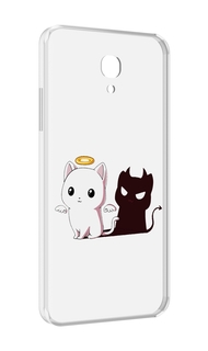 Чехол MyPads котик-с-злой-тенью для Lenovo Vibe P2 5.5 (P2a42)