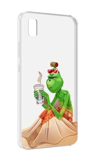 Чехол MyPads Гринч-в-платье для ZTE BLADE L210