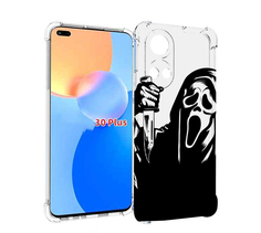 Чехол MyPads крик-с-ножом для Honor Play 30 Plus противоударный