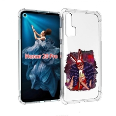 Чехол бампер MyPads девушка-с-текучей-маской женский для Honor 2