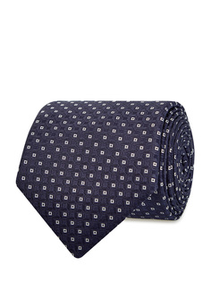 Шелковый галстук с вышитым жаккардовым паттерном Canali