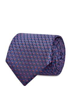 Шелковый галстук ручной работы с 3D-эффектом Canali