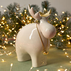 Статуэтка Moose in white Cozy Home