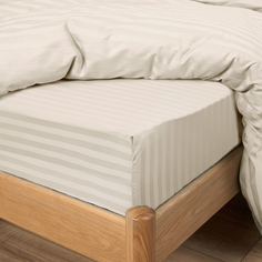 Простыня Ecru страйп-сатин 40156 Cozy Home