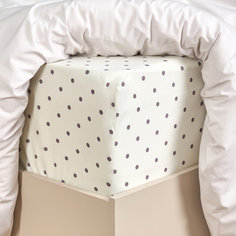Простыня на резинке Pois beige Cozy Home