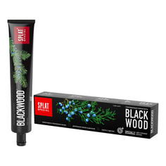 Отбеливающая чёрная зубная паста без фтора SPLAT Special BLACKWOOD ЧЁРНОЕ ДЕРЕВО, 75 мл